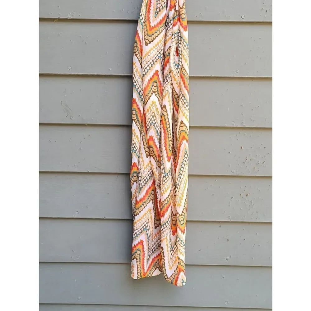 Fall Color Flame Stitch Infinity Scarf - Picture 4 of 8